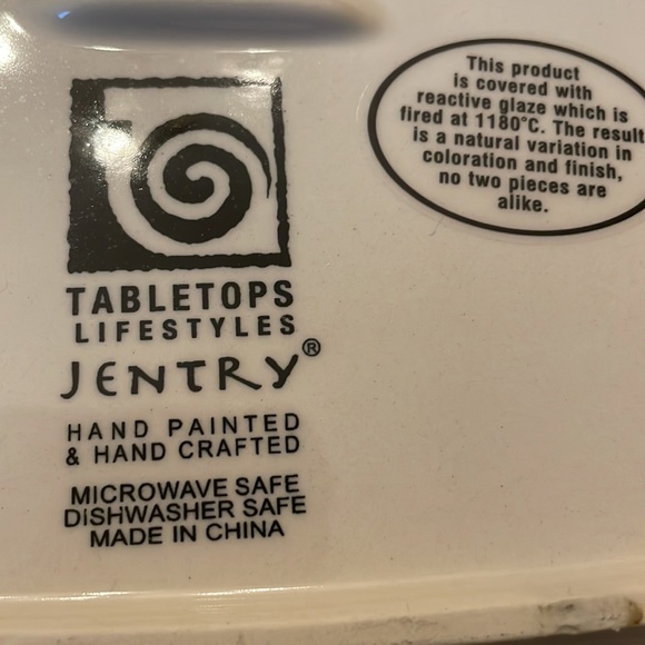 Tabletops Lifestyles Jentry Plate - Picture 3 of 3